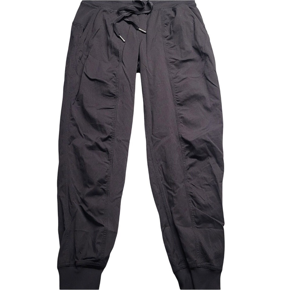 Lululemon Beyond the Studio Jogger Black Pinstripe Size 2 Women's